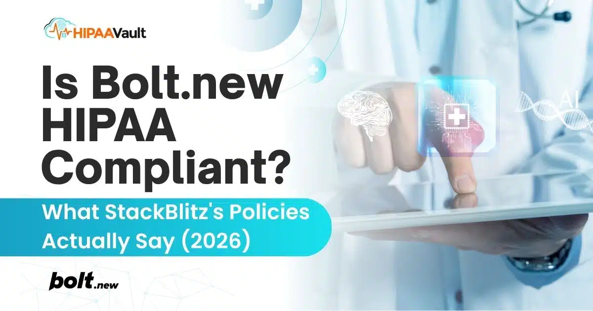 Is Bolt.new HIPAA Compliant?