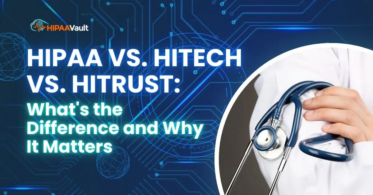 HIPAA vs. HITECH vs. HITRUST